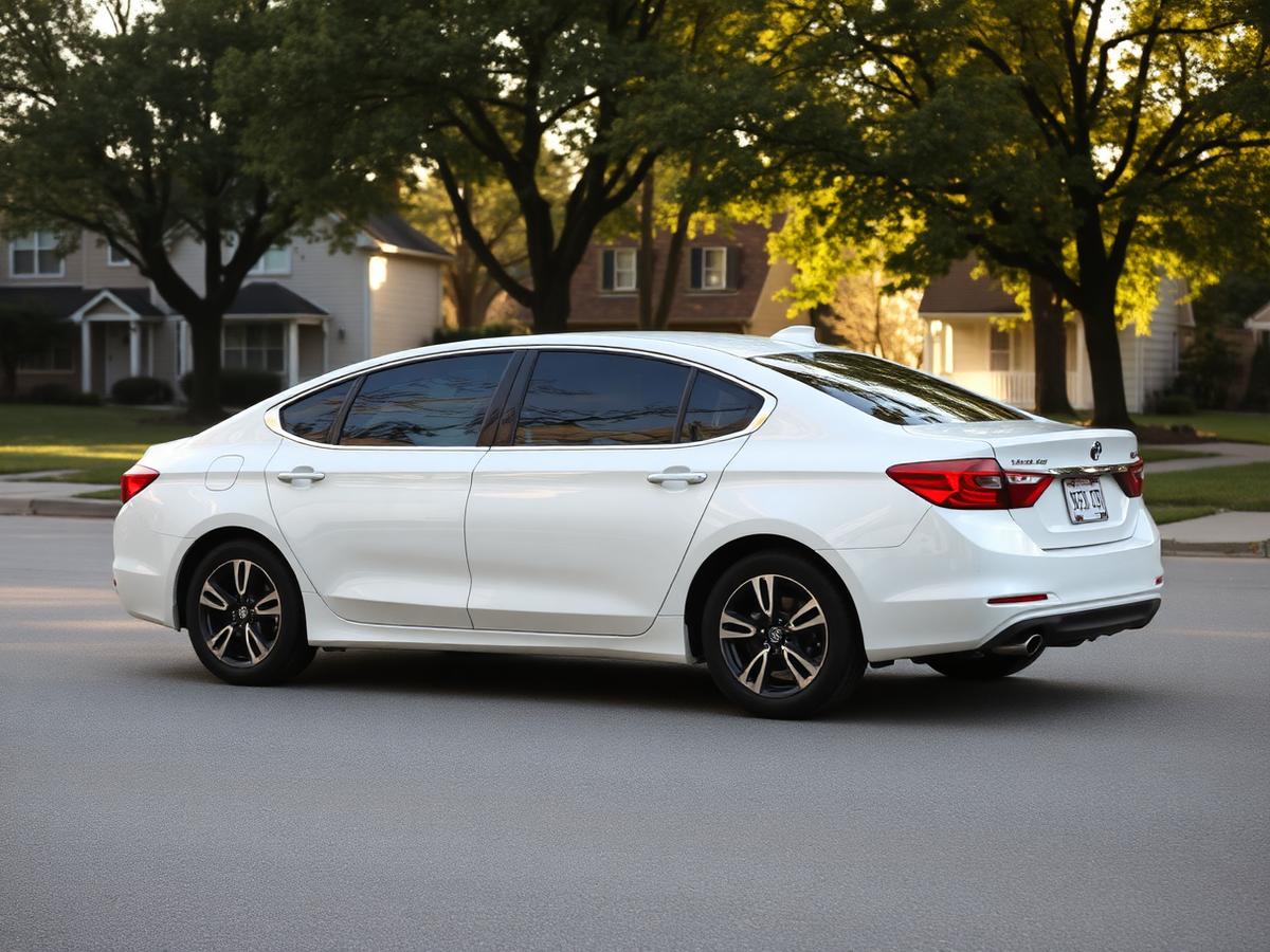 Sedan parked on a residential Ohio street